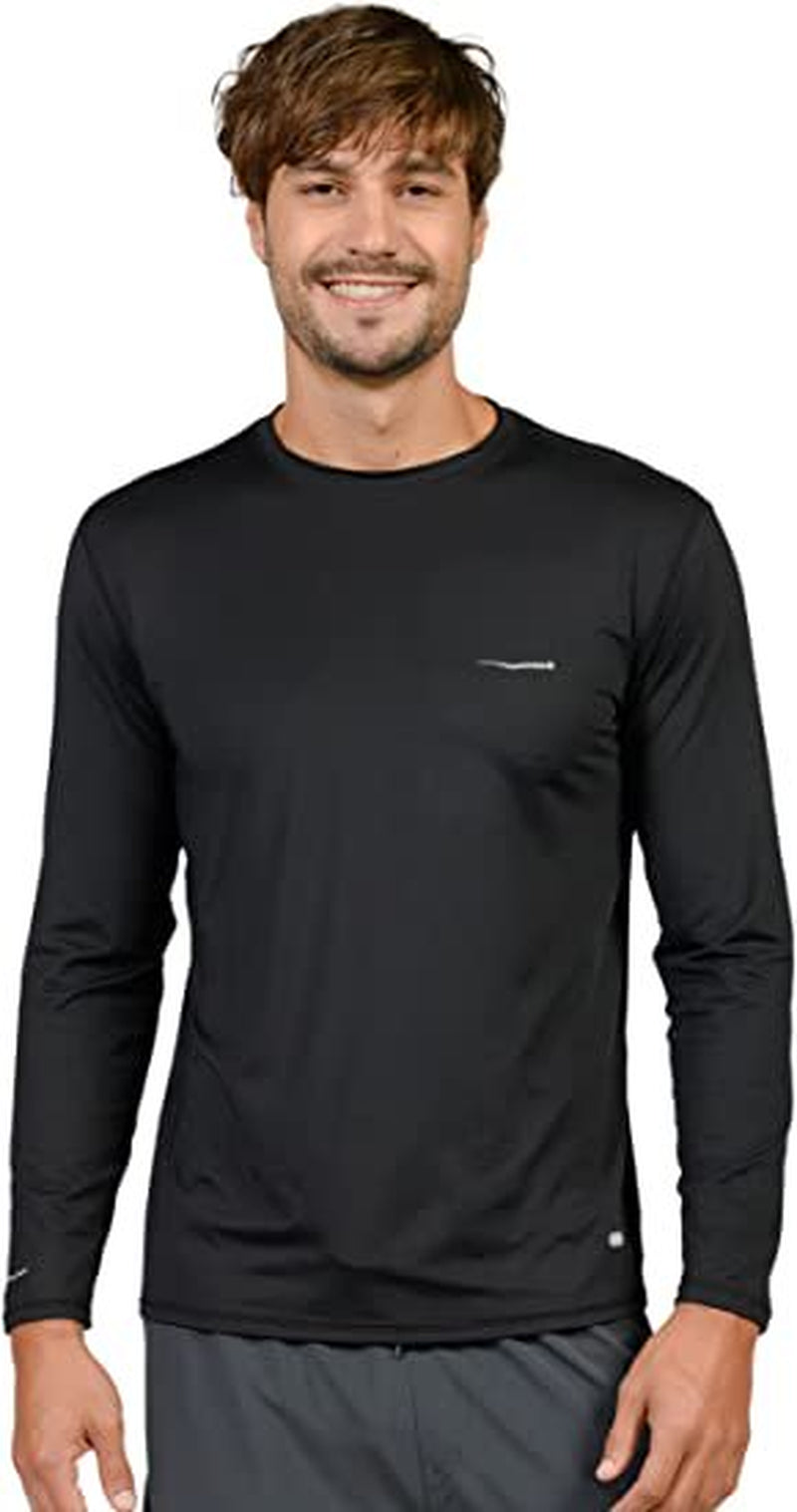 Wave Runner Swim Shirts for Men Uv Sun Protective Rash Guard Workout Shirts Quick Dry Outdoor Shirt for Fishing, Running