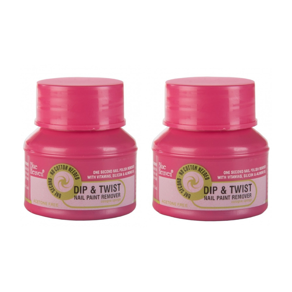 Blue Heaven Dip & Twist Nail Paint Remover Pack of 2 - 40 ml