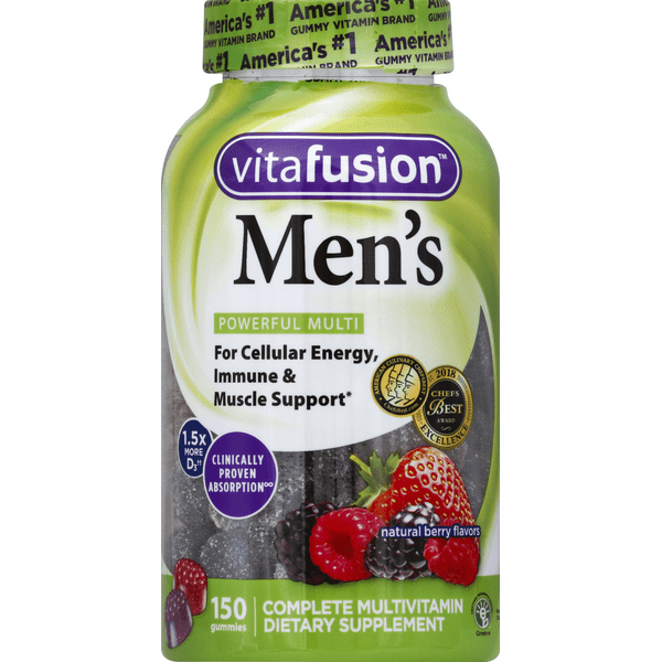 Vitafusion Men's Powerful Multi Gummies Berry Flavors