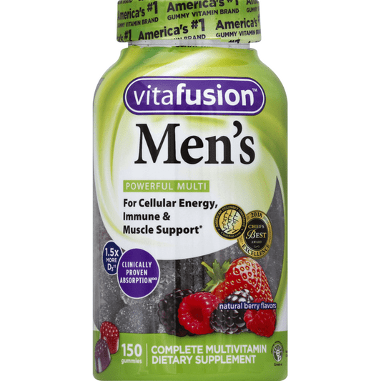 Vitafusion Men's Powerful Multi Gummies Berry Flavors