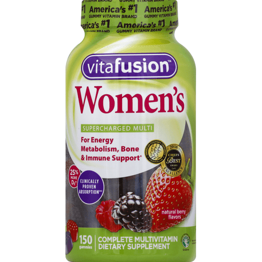 Vitafusion Women's Supercharged Multi Gummies Berry Flavors