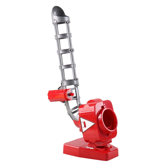 1pc Baseball Self-motion Pitching Machine Automatic Launcher Baseball Bat Toy Outdoor Baseball Trainer Practice Toy Without Battery (Red)