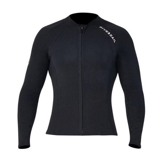 2Mm Wetsuit Jacket Professional Thickened Warmth Deep Diving Snorkeling Surfing Suit Swimsuit Wetsuit Top Men L