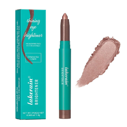 WenFeng Eyeshadow Stick,Thrive Eye Shadow Brightener Stick,Waterproof Glitter Highlighter Eye Liner,Shimmer Cream Long Lasting Eye Shadow Makeup (4# Mauve Taupe Shimmer)