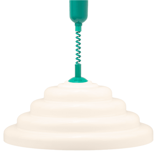 70s OPALINE RETRACTABLE CORD LIGHT - DYKE & DEAN