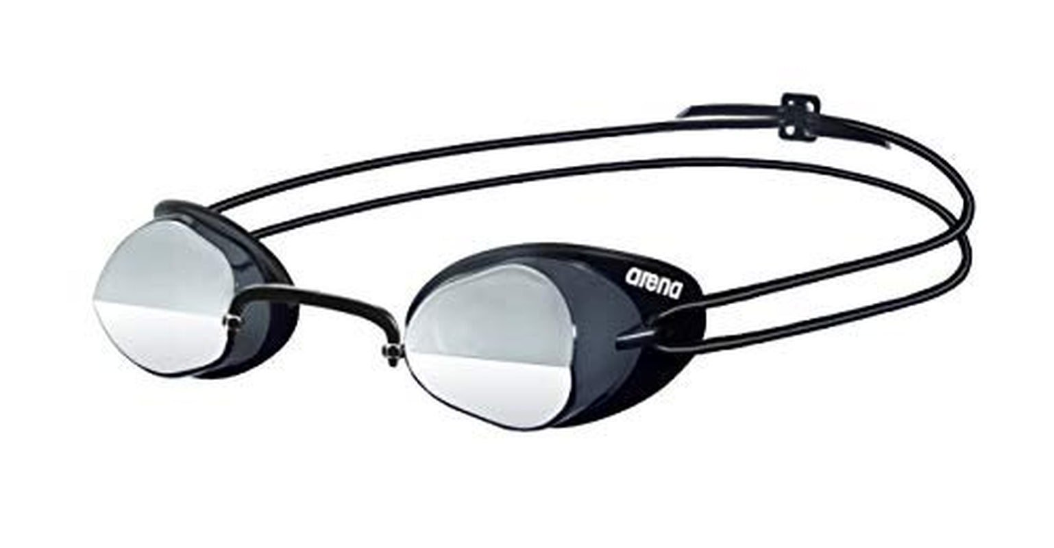 Arena Swedix Mirror Race Swim Goggle, Smoke/Blue/Black, One Size