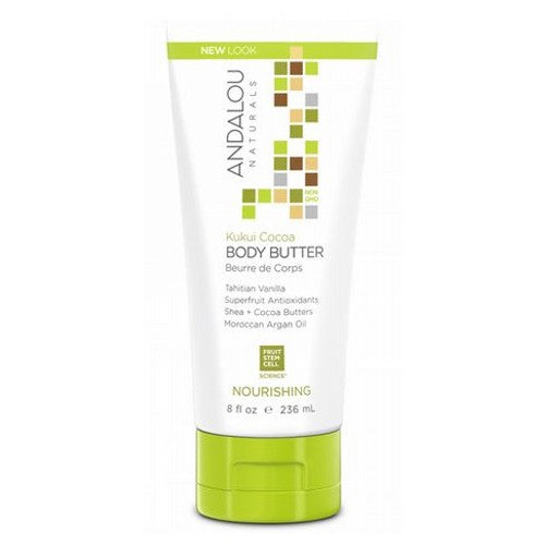 Andalou Naturals, Nourishing Body Butter, Kukui Cocoa 8 oz