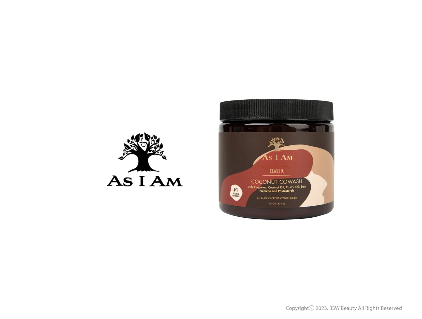 AS I AM CLASSIC COCONUT COWASH CLEANSING CREME CONDITIONER 16oz