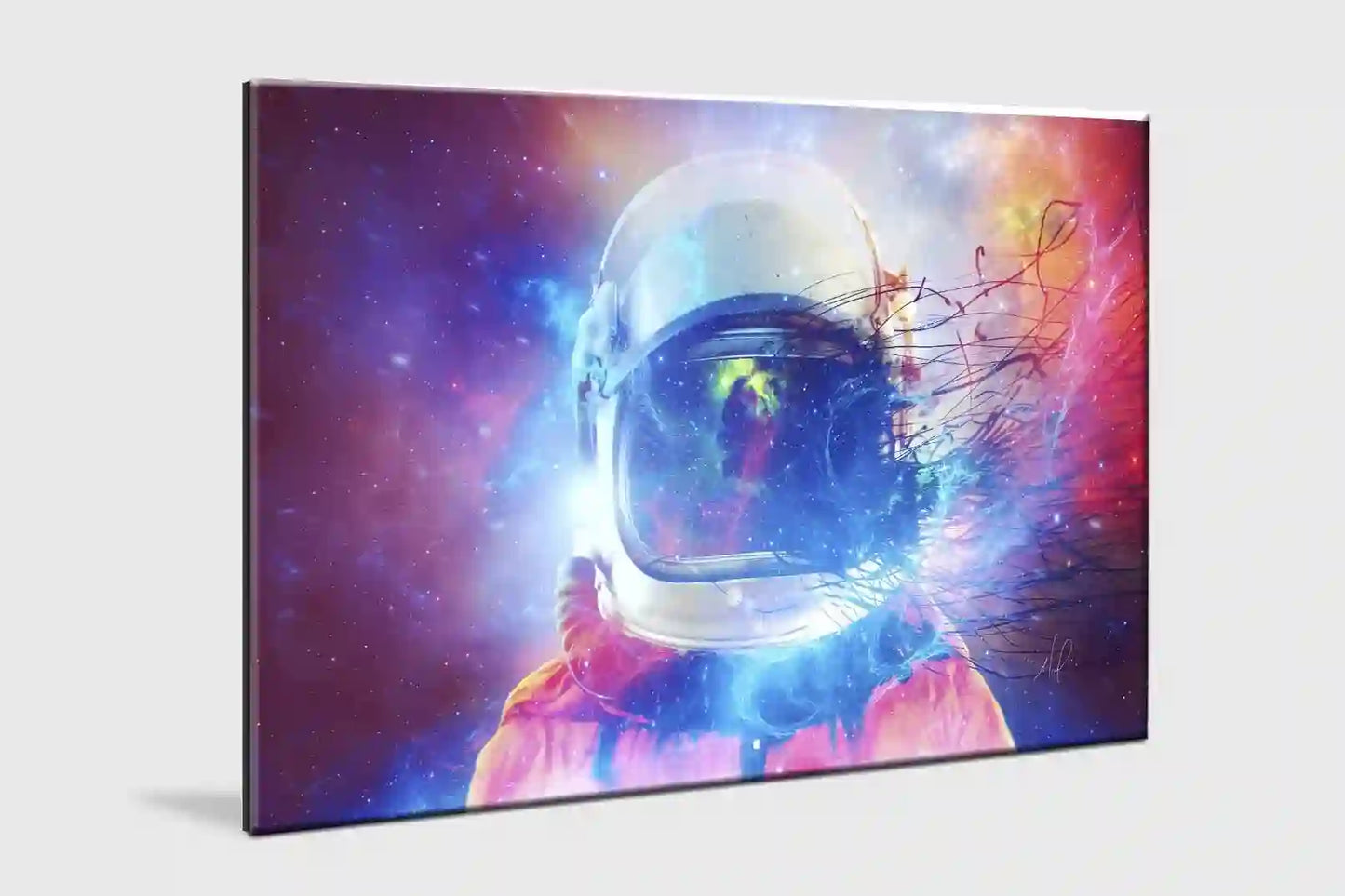 Astronaut Tempered Glass Print Wall, Home Decoration Glass