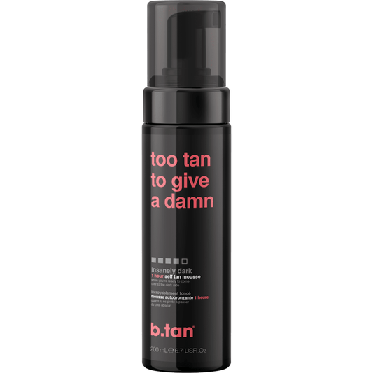 b.tan 1 Hour Self Tan Mousse 200mL - too tan to give a damn