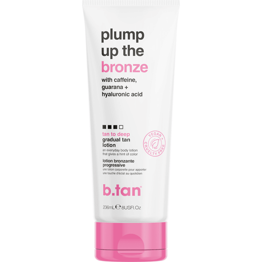 b.tan Gradual Tan Lotion 236mL - plump up the bronze