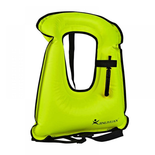 Adult Inflatable Snorkel Vest Snorkeling Jackets Free Diving Swimming Safety Load up to 220 Ibs