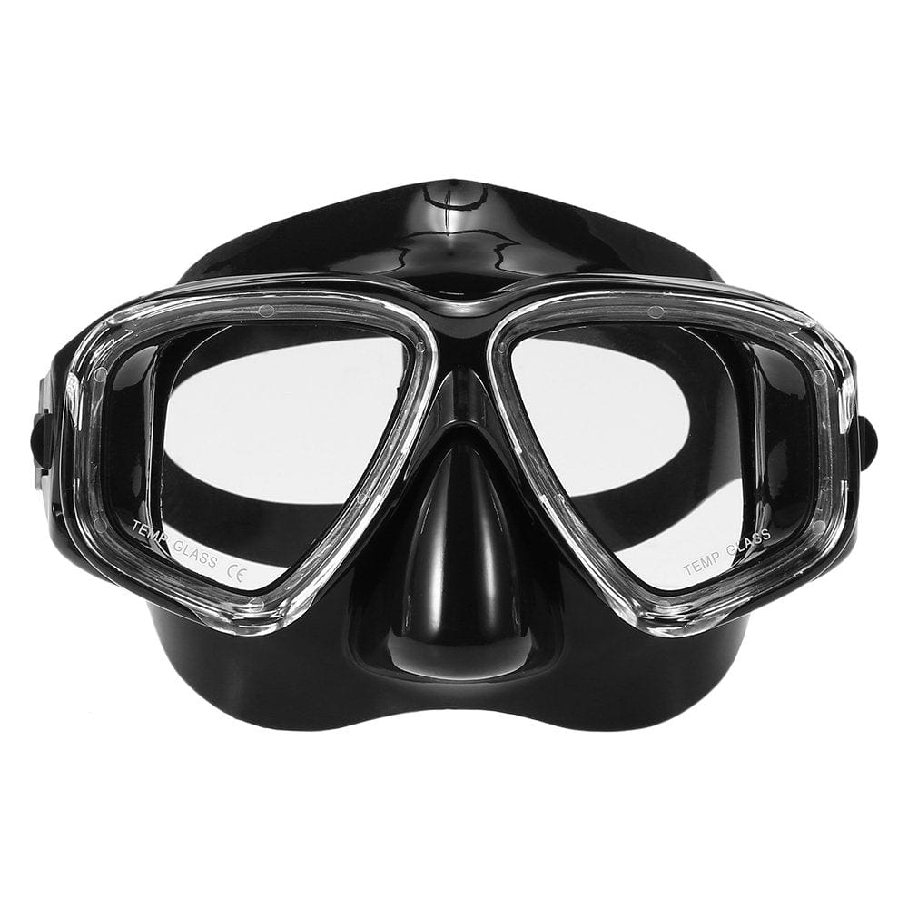 Adults Freediving -Fog Diving Snorkeling Swimming Tempered Glass Lens Goggles