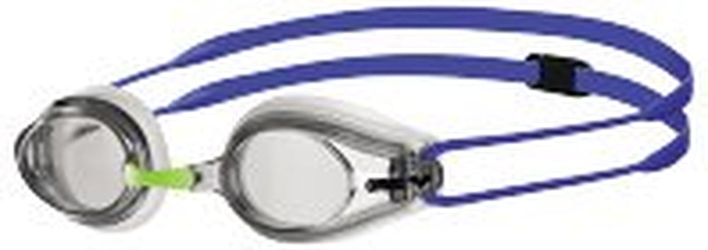 Arena Tracks Swimming Goggles in Black-Smoke-Black, Adjustable Size