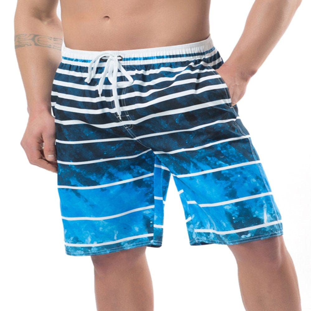 Avamo Mens Swim Trunks Board Bathing Suit Beach Shorts Holiday Hawaiian Floral Quick Dry Beach Shorts with Lining