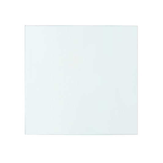 Bethany Large Square Coffee Table Glass Top, Clear
