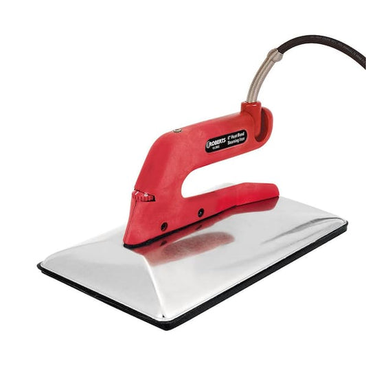 6" Carpet Seaming Iron with Non-Stick Grooved Base, Extra Wide