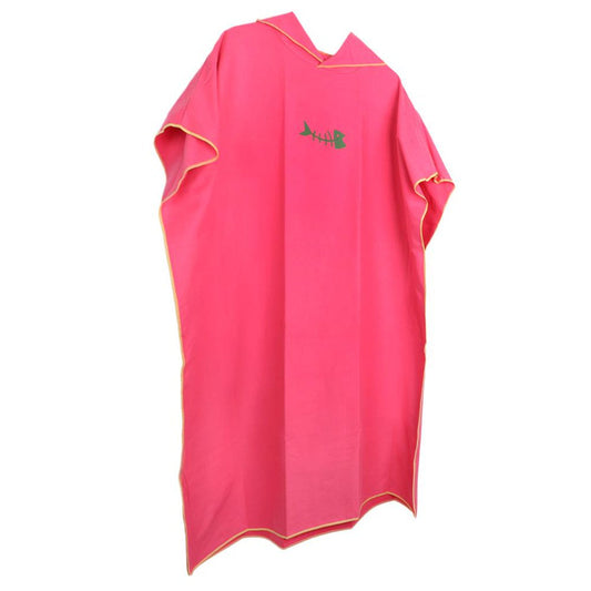 Adult Women Ed Poncho Changing Robe Beach Towel -Surf Kitesurf Swimning Pool Red