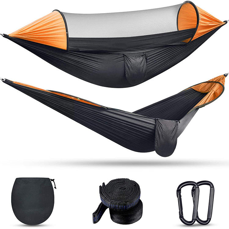 Camping Outdoor Automatic Speed Open Hammock Mosquito Net - Blue Force Sports