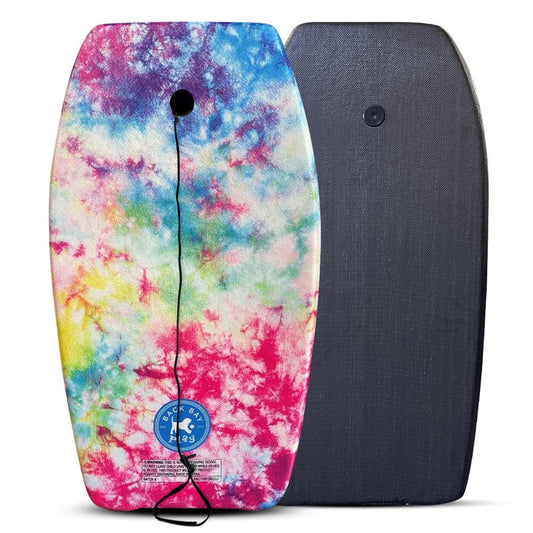 Back Bay Play 33" Lightweight EPS Core Boogie Boards for Beach - Bodyboard with Wrist Leash Surfing for Kids & Adults (Cotton Candy)