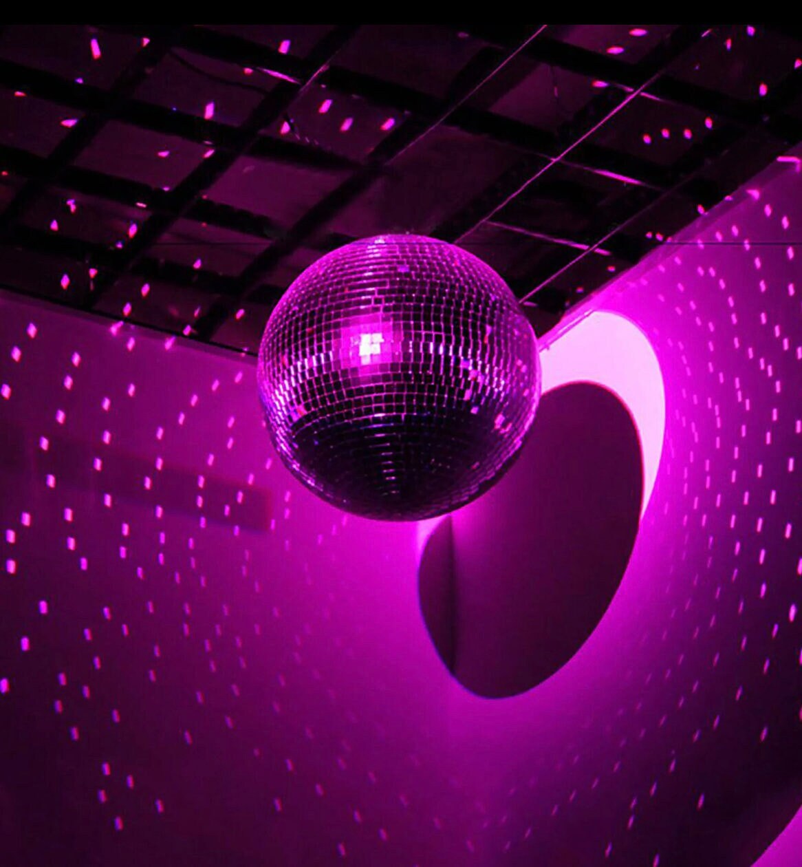 16" Rotating Hanging Silver Mirror Disco Ball